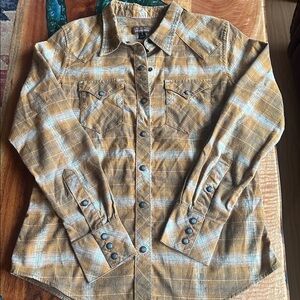 Patagonia Brown Plaid Button Down Shirt